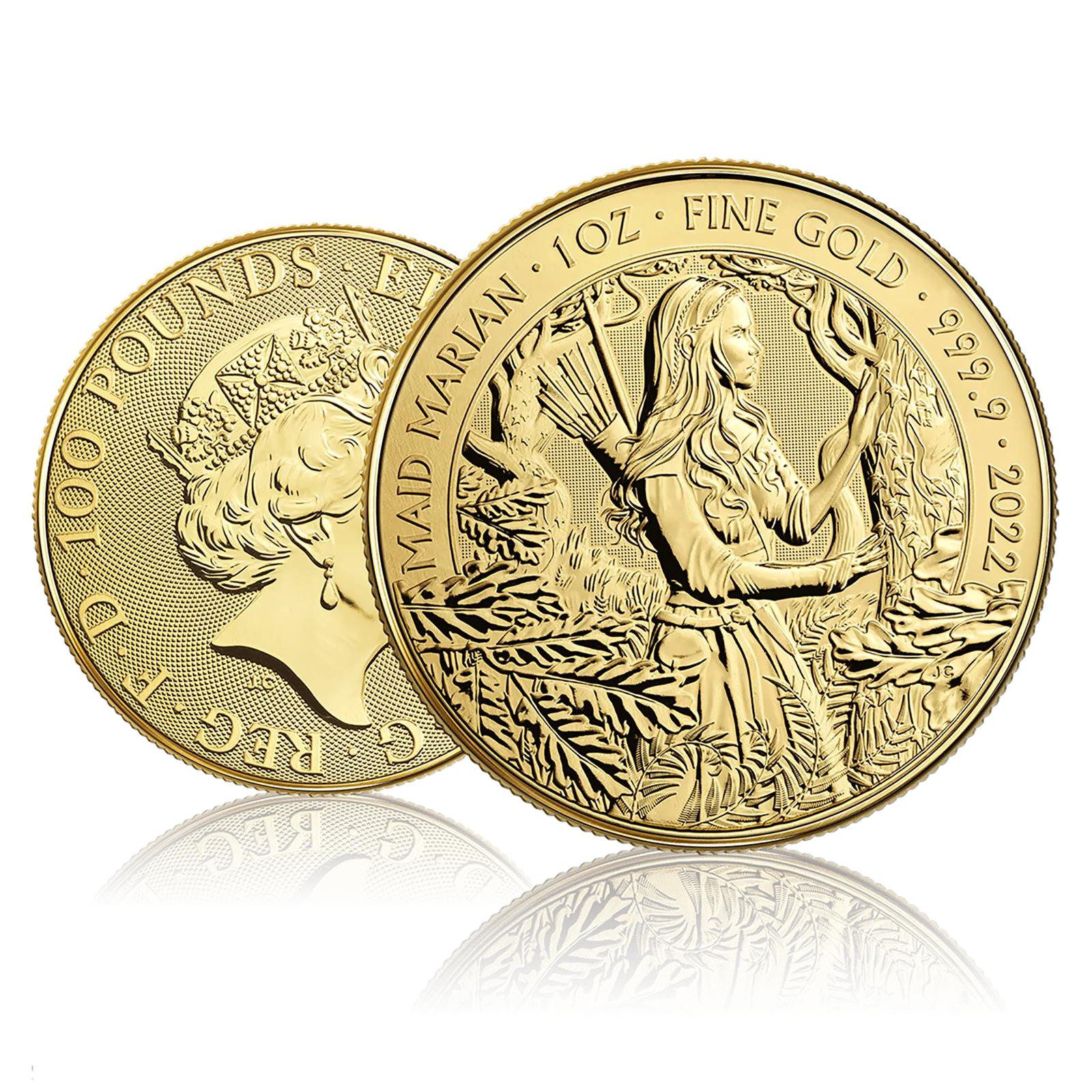 1oz Gold Royal Mint Maid Marian (2022) | Gold Bank - London