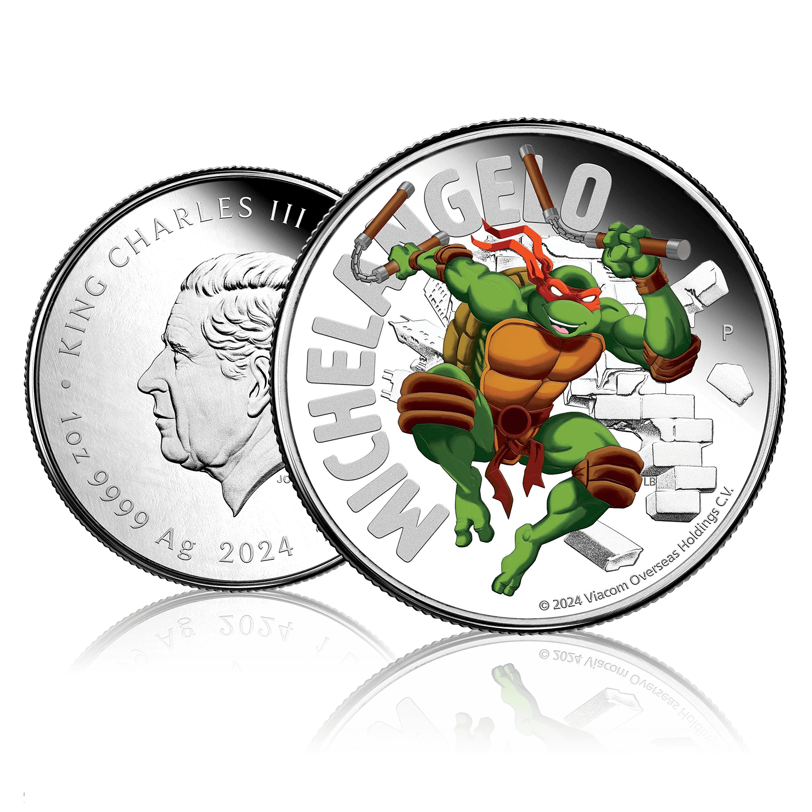 1oz Silver Teenage Mutant Ninja Turtles Michelangelo (2024) | Gold Bank -  London