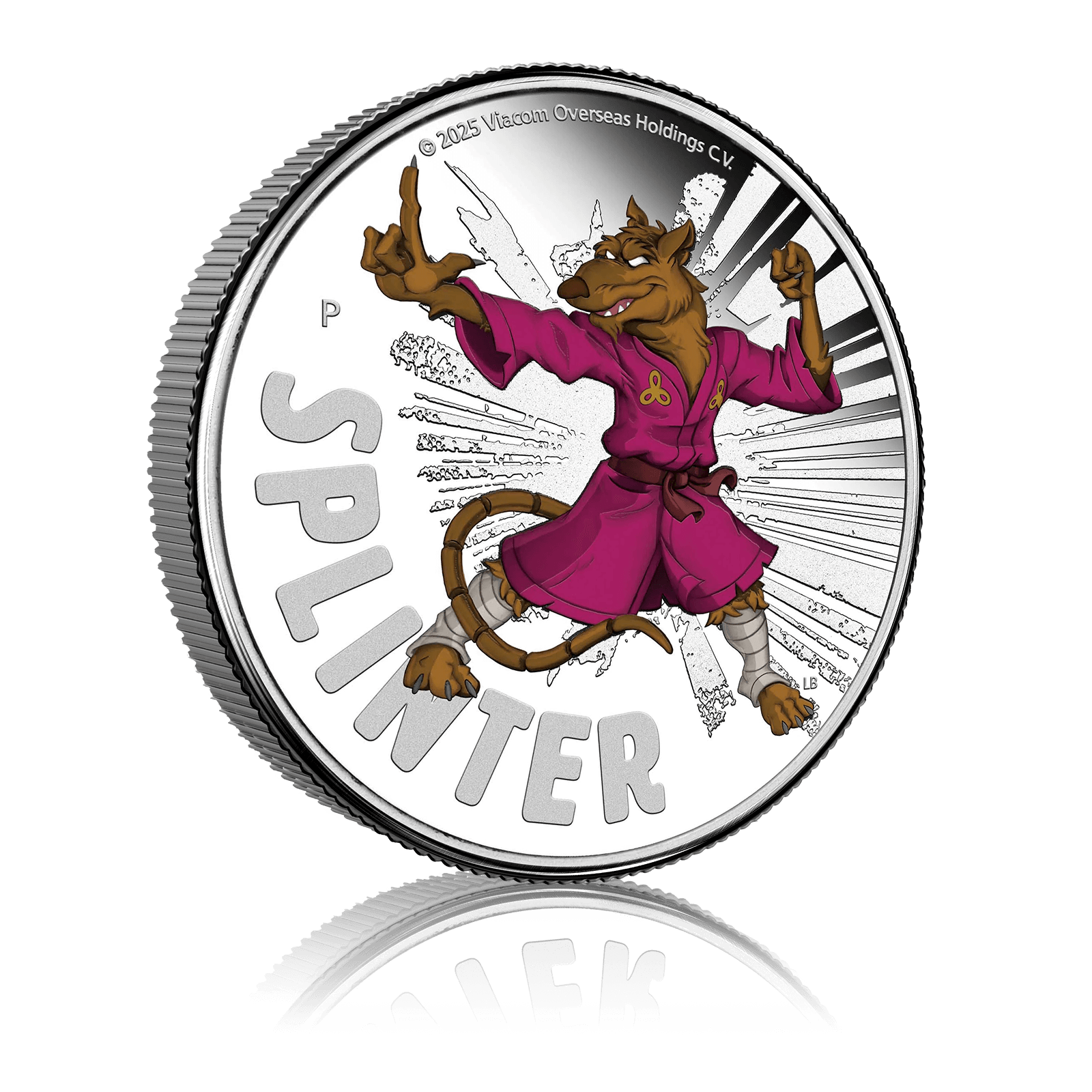 Splinter Silver 1oz Silver Teenage Mutant Ninja Turtles Splinter (2025) | Gold Bank ...