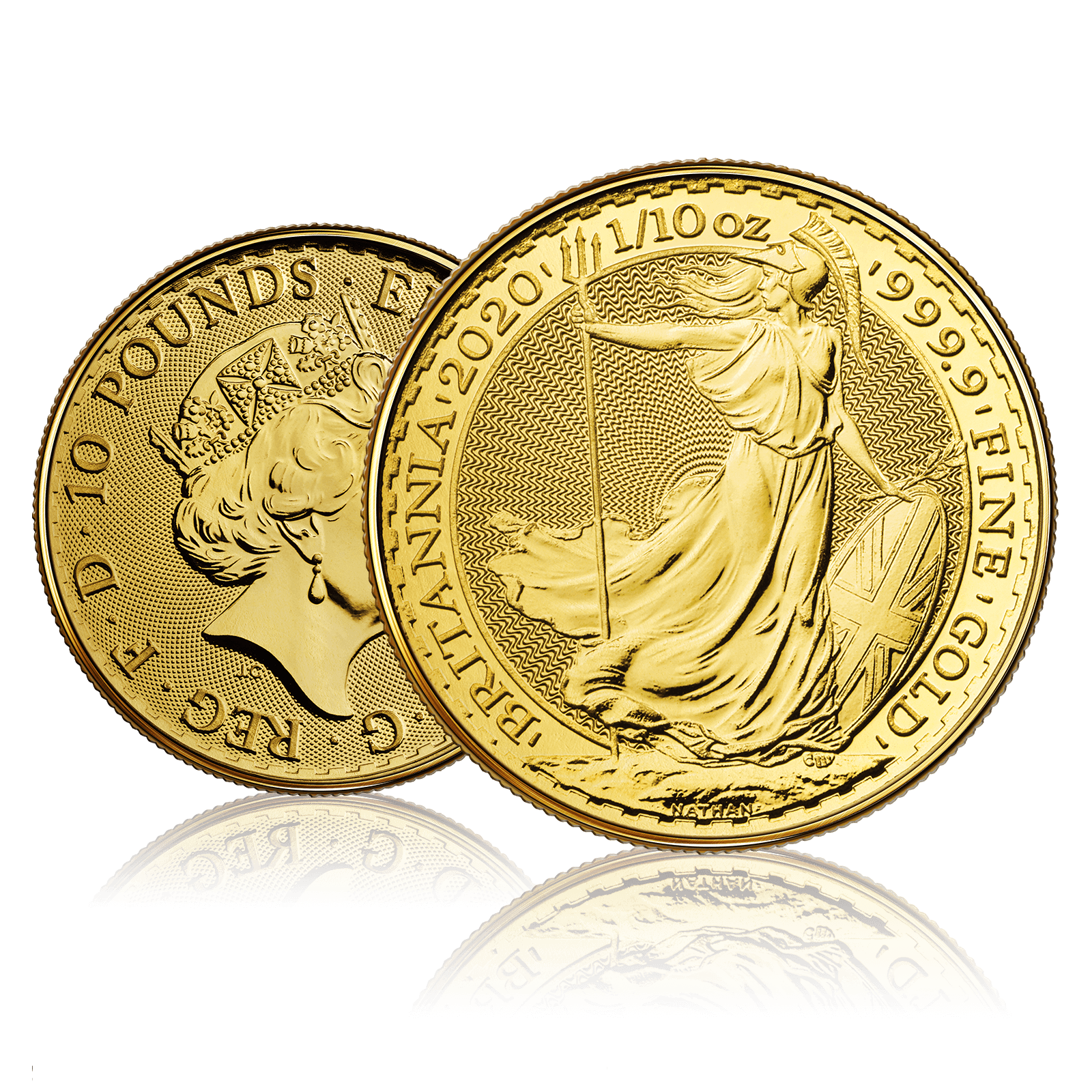 1/10 oz Gold Royal Mint Britannia Queen Elizabeth ll (2020) | Gold 