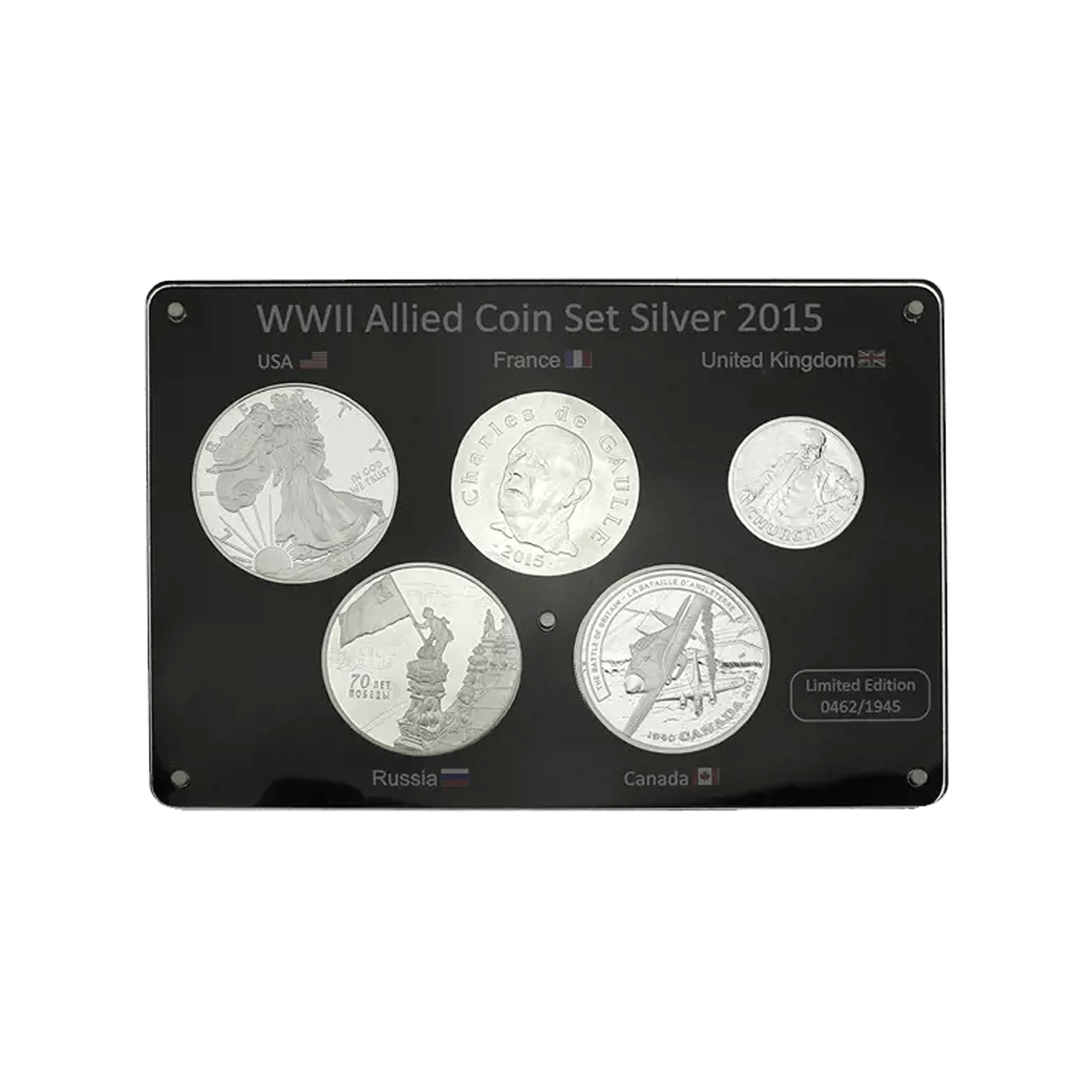 World War II Allied Silver Limited Edition Coin Set (2015) | Gold Bank -  London