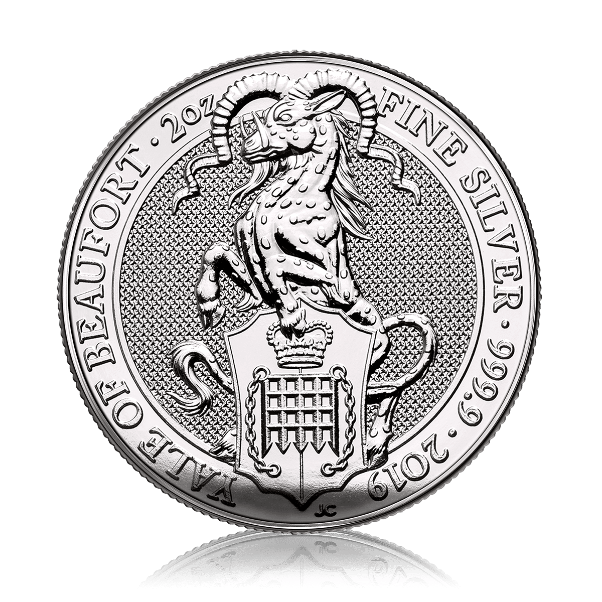 2oz Silver Queens Beasts Yale Of Beaufort (2019)