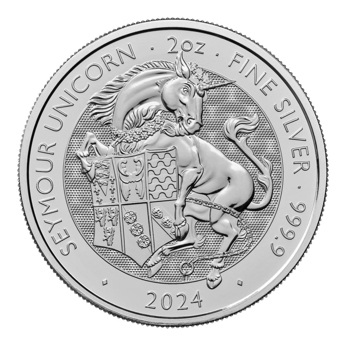 2oz Silver Tudor Beast Seymour Unicorn (2024)