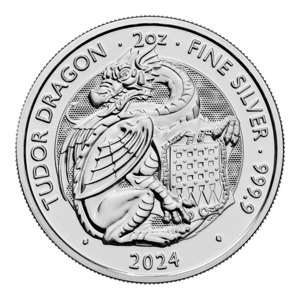2oz Silver Tudor Beast Dragon (2024)