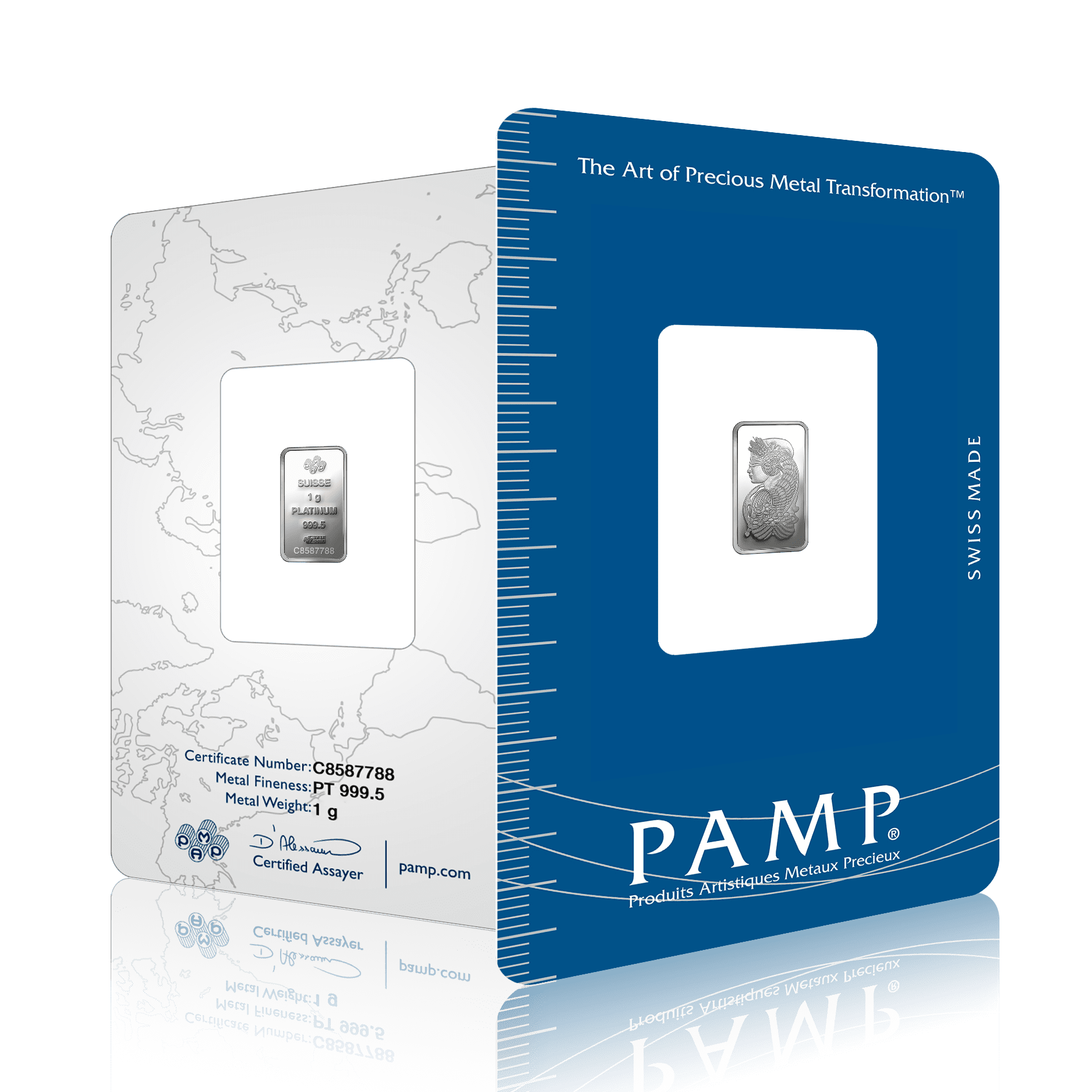1g  PAMP Lady Fortuna Platinum Bar