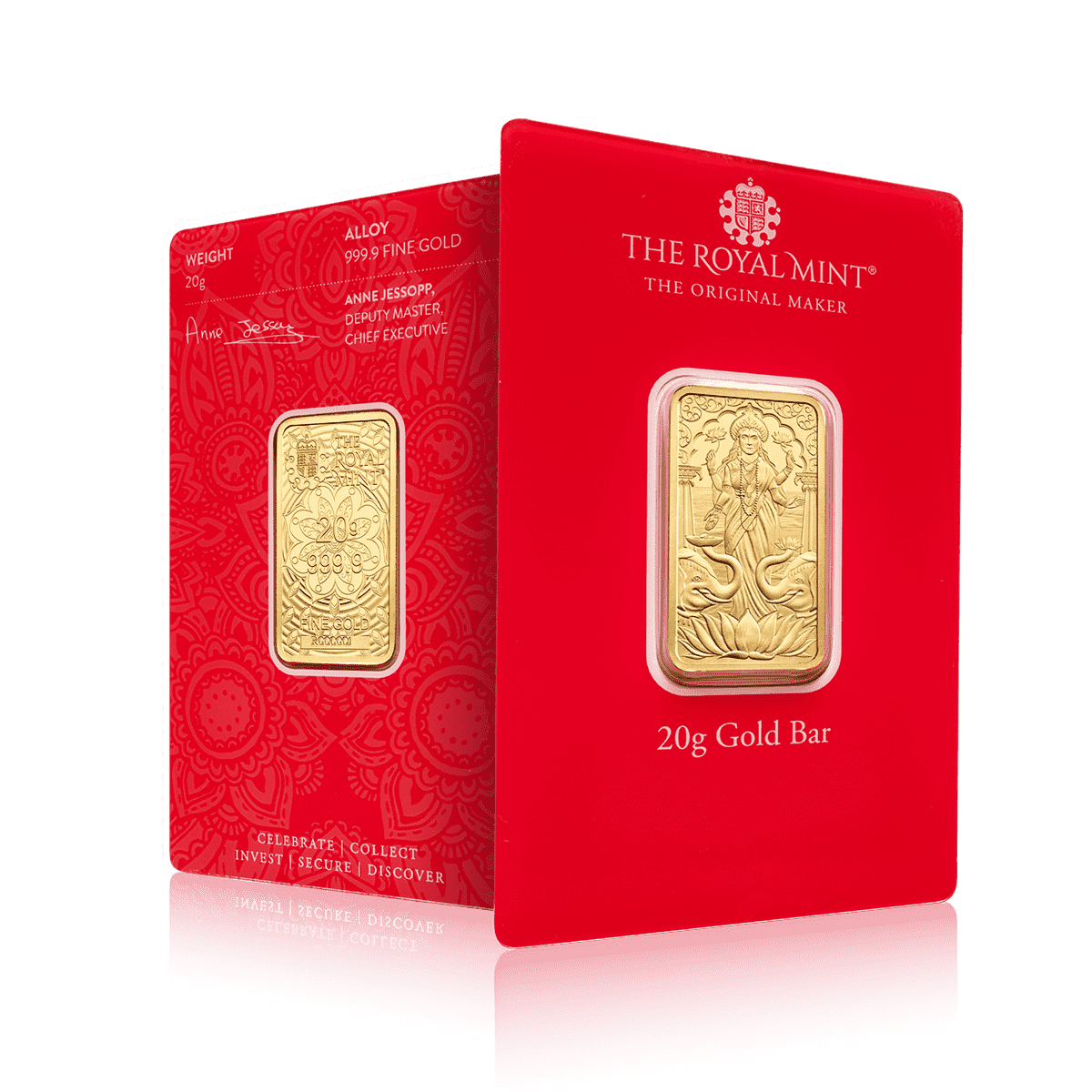 20g Royal Mint Laxmi Gold Bar (999.9)