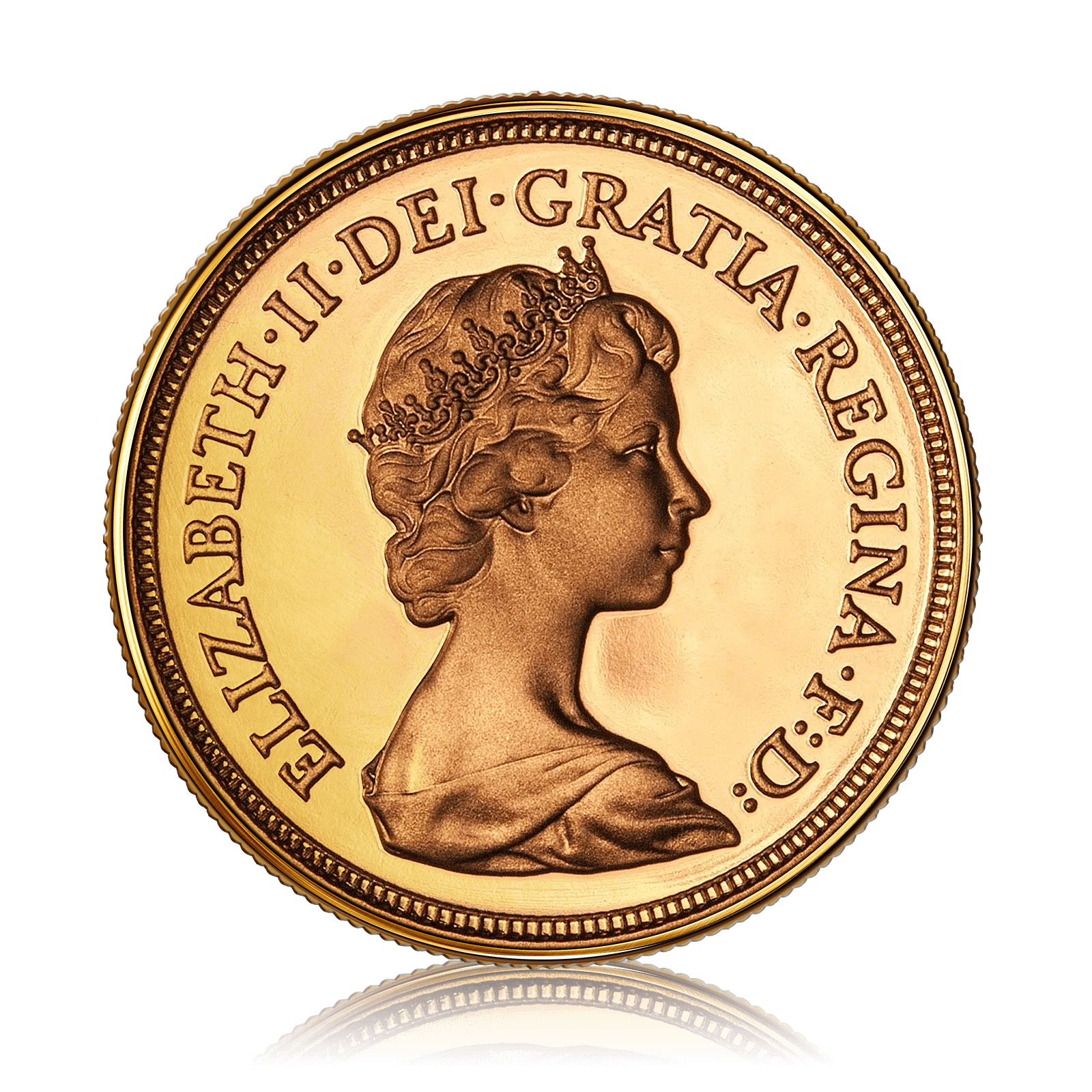 Gold Sovereign Elizabeth II Decimal Portrait Proof (1970-1984)