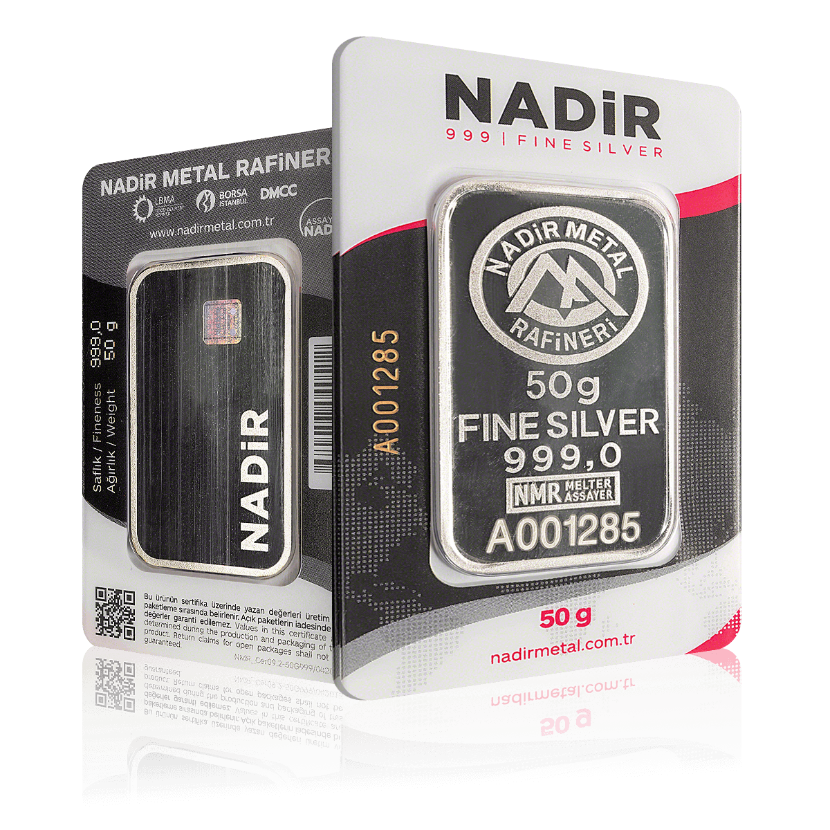 50g Nadir Investment Silver Bar (999.9)