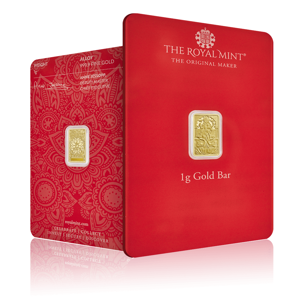 1g Royal Mint Laxmi Gold Bar