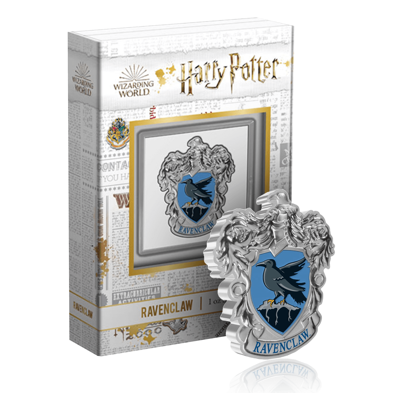 Harry Potter Hogwarts Ravenclaw House Crest Metal Keychain Keyring - Boxed