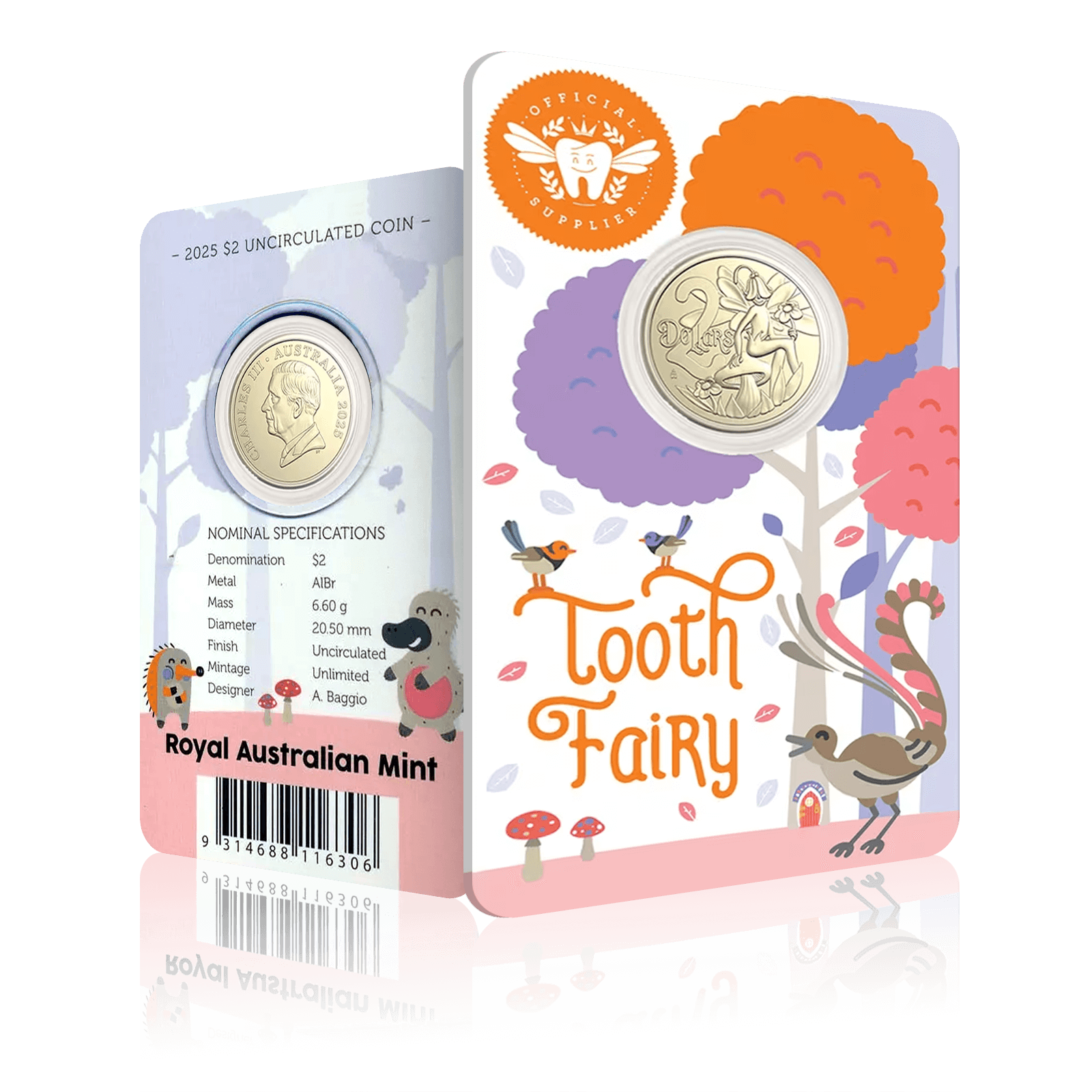 Tooth Fairy 2025 Coin in Card