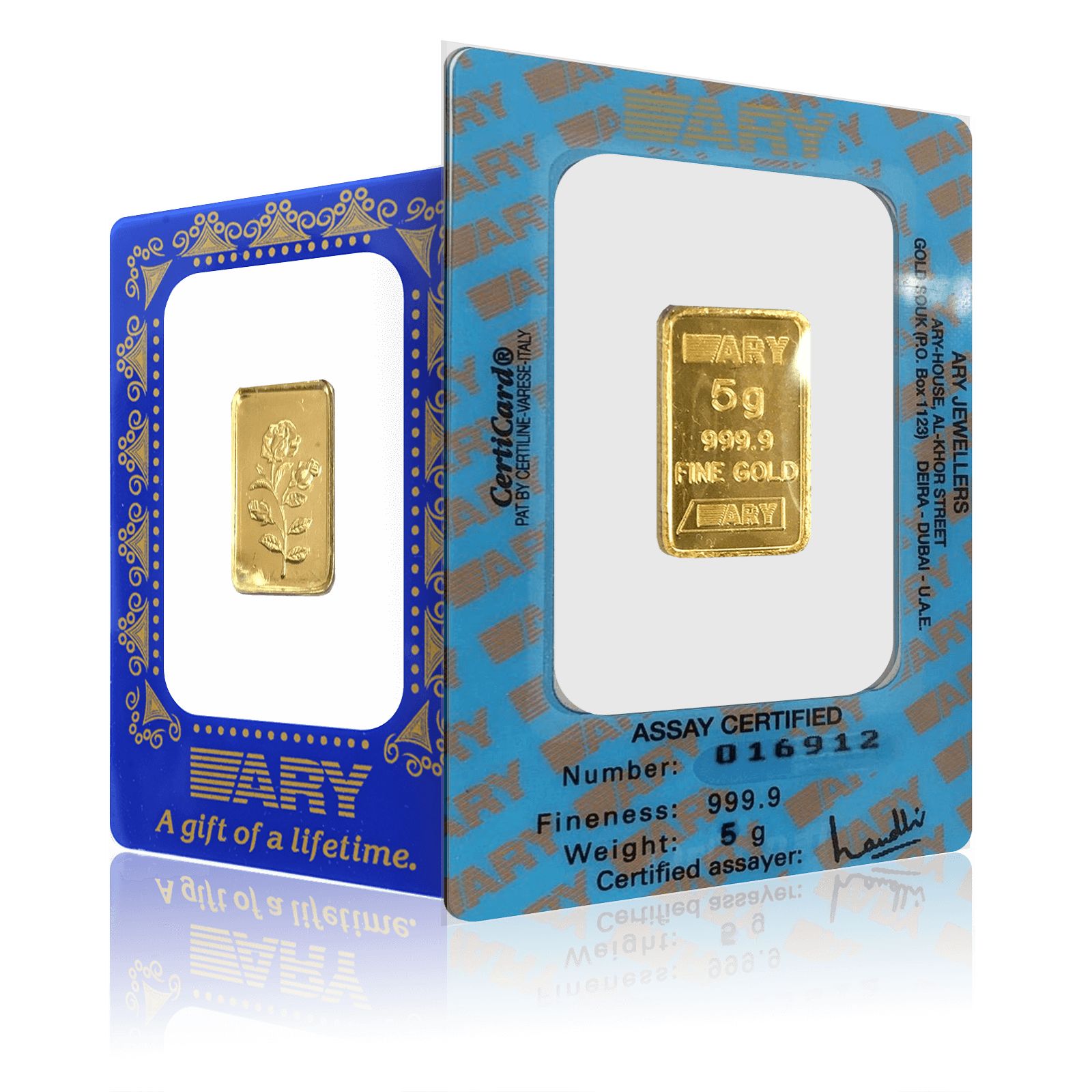 5g ARY Investment Fine Gold Bar (999.9)