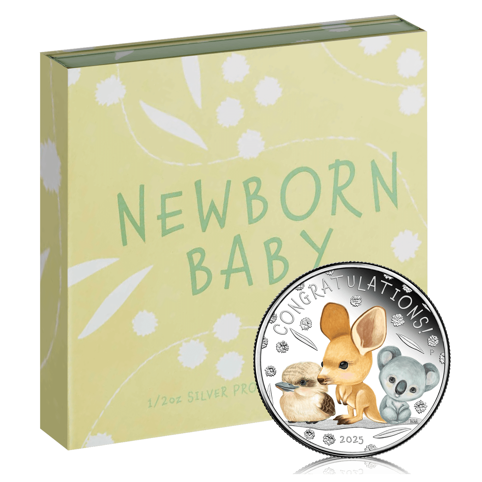 1/2oz Silver Newborn Baby Proof Coloured Coin (2025)