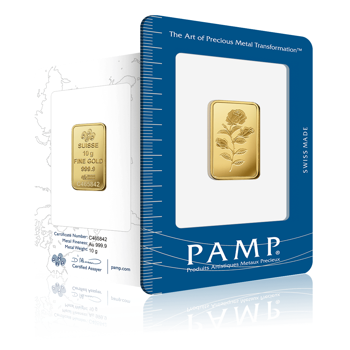 20g PAMP Rosa Gold Bar