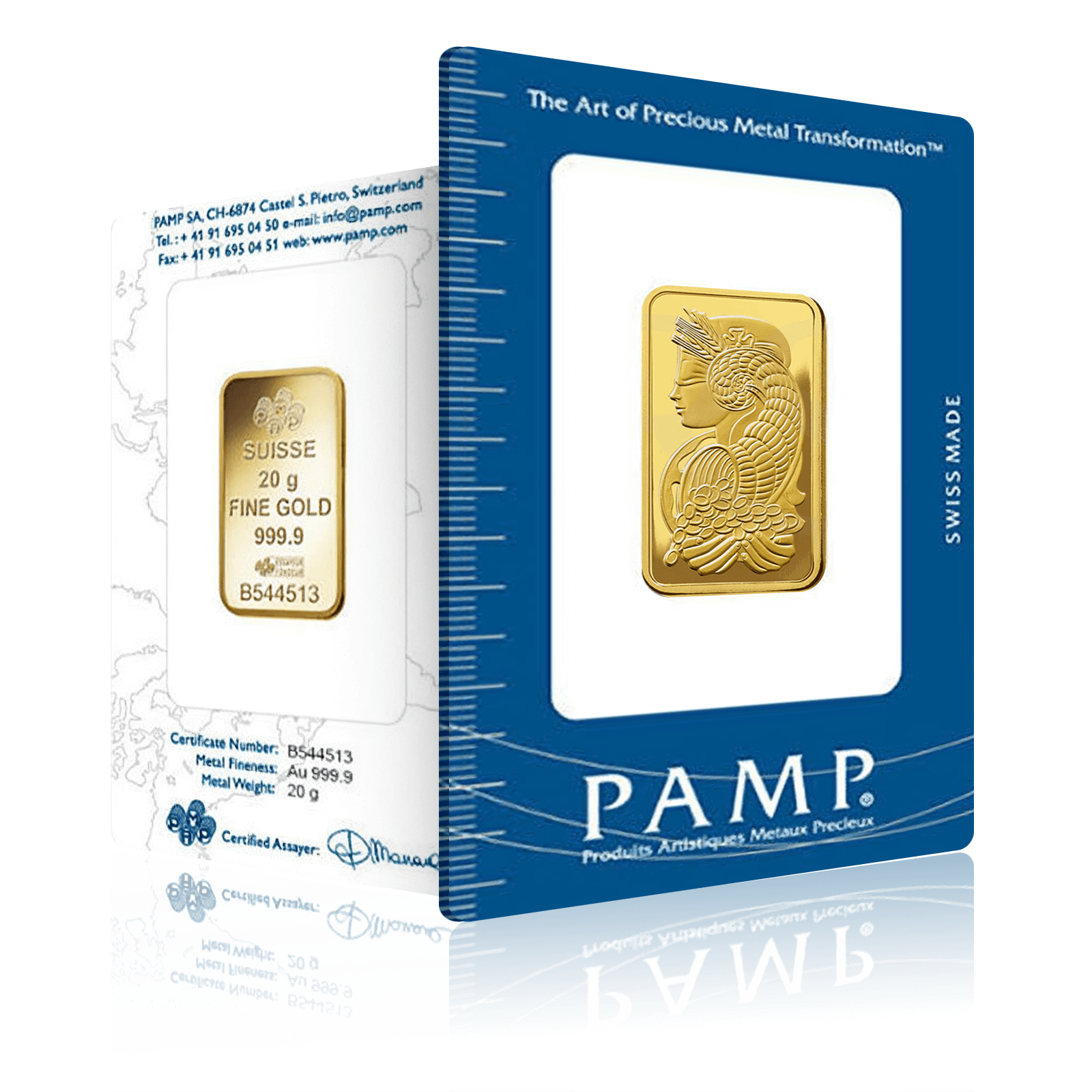 20g PAMP Lady Fortuna Gold Bar (Classic Version)