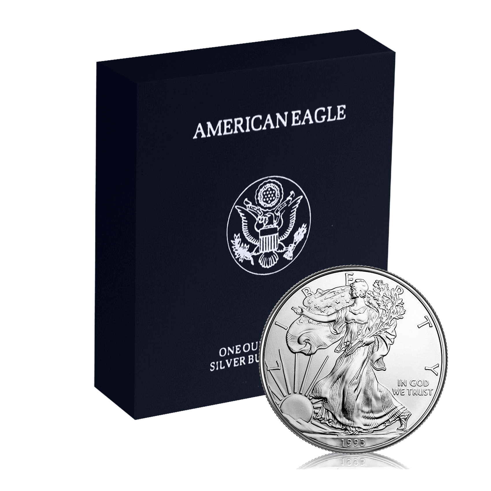 1 Oz Silver US Eagle Proof Coin Box Set (1993)