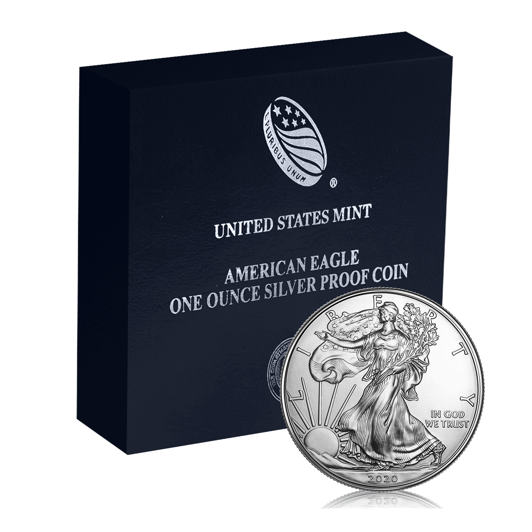 1 Oz Silver US Eagle Proof Coin Box Set (2020)