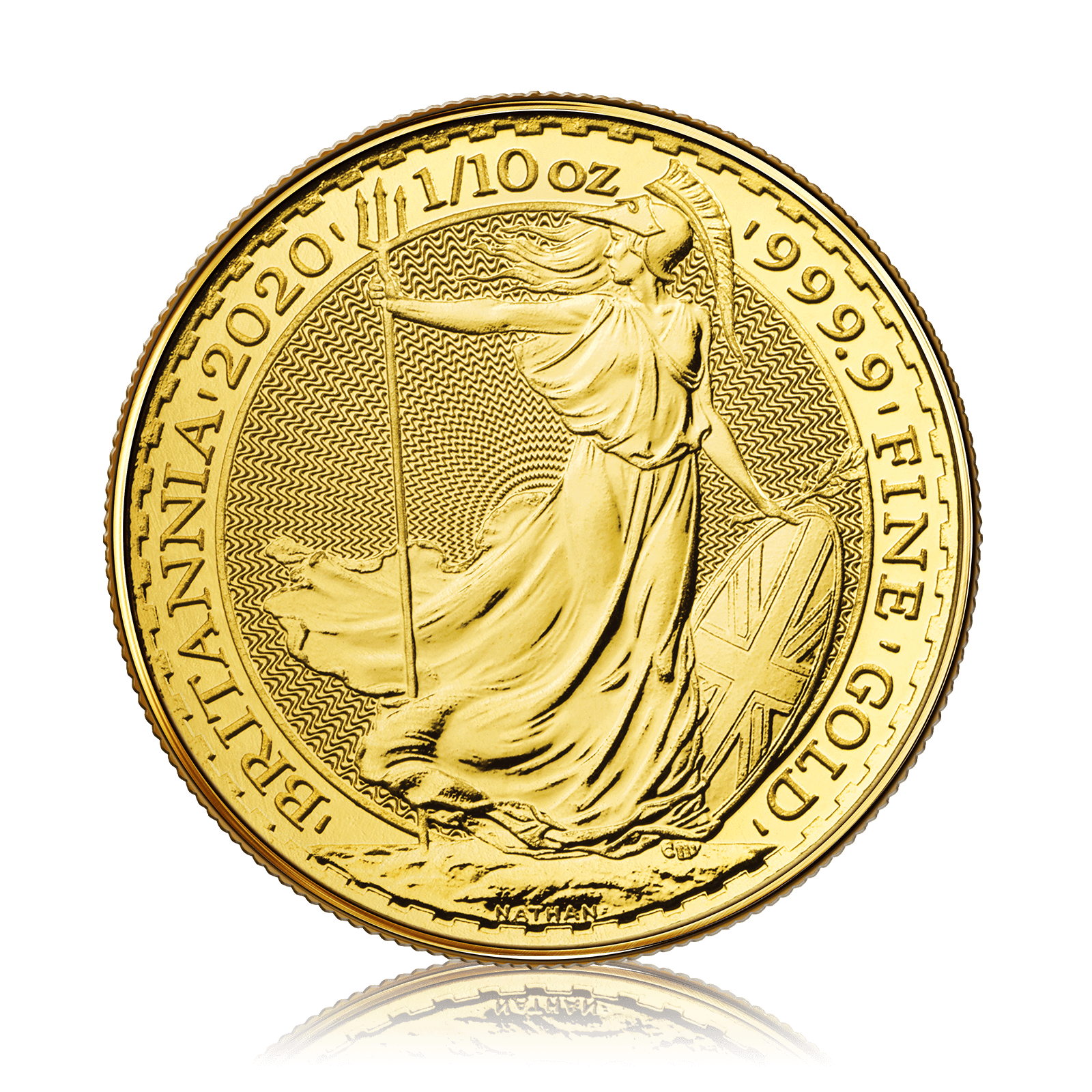 1/10 oz Gold Royal Mint Britannia Queen Elizabeth ll  (2020)
