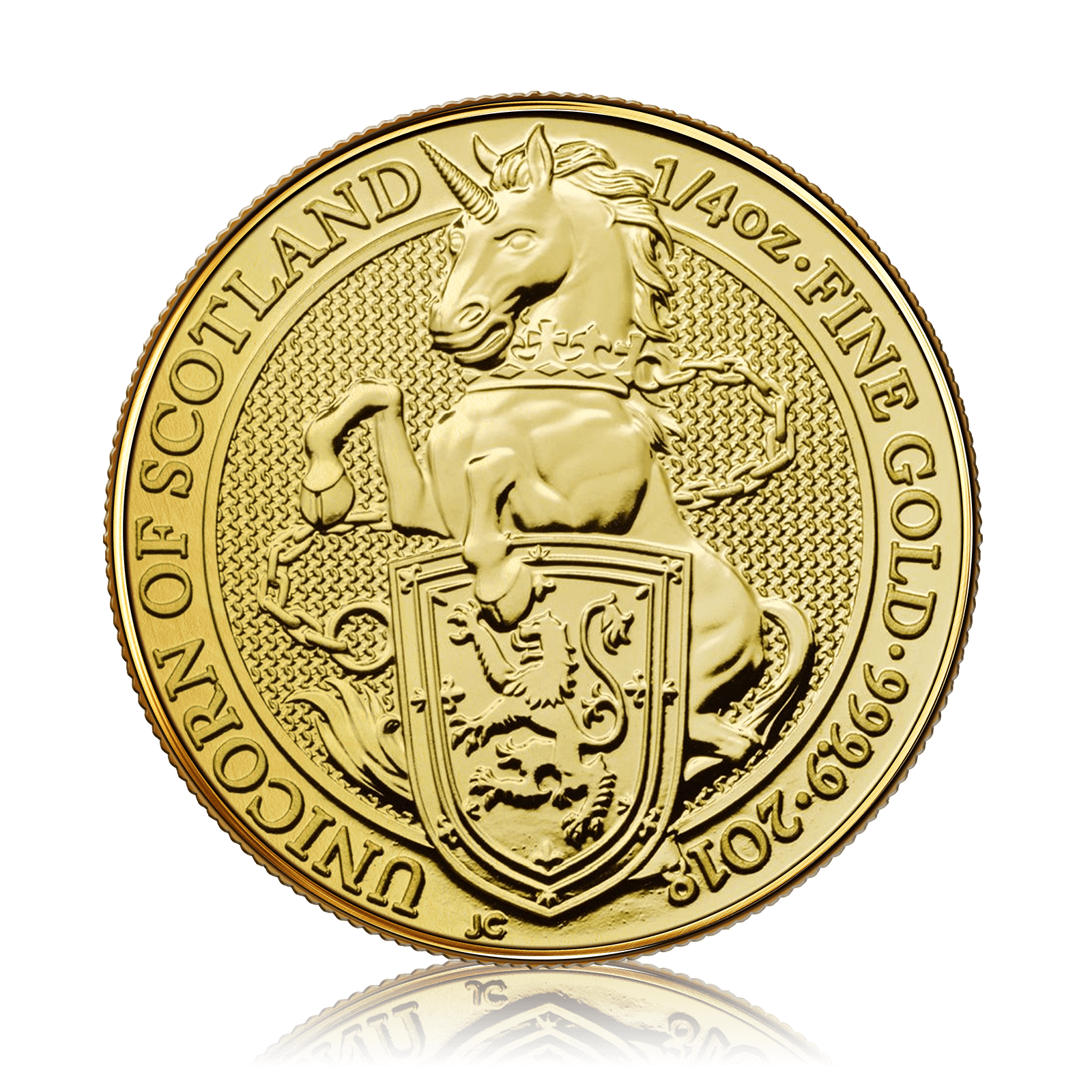 1/4 oz Gold Queens Beast Unicorn of Scotland (2018)