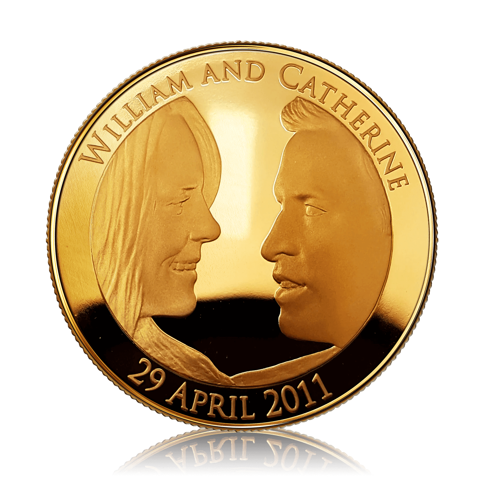 2011 Proof Gold Crown Royal Wedding William and Catherine £5 Coin