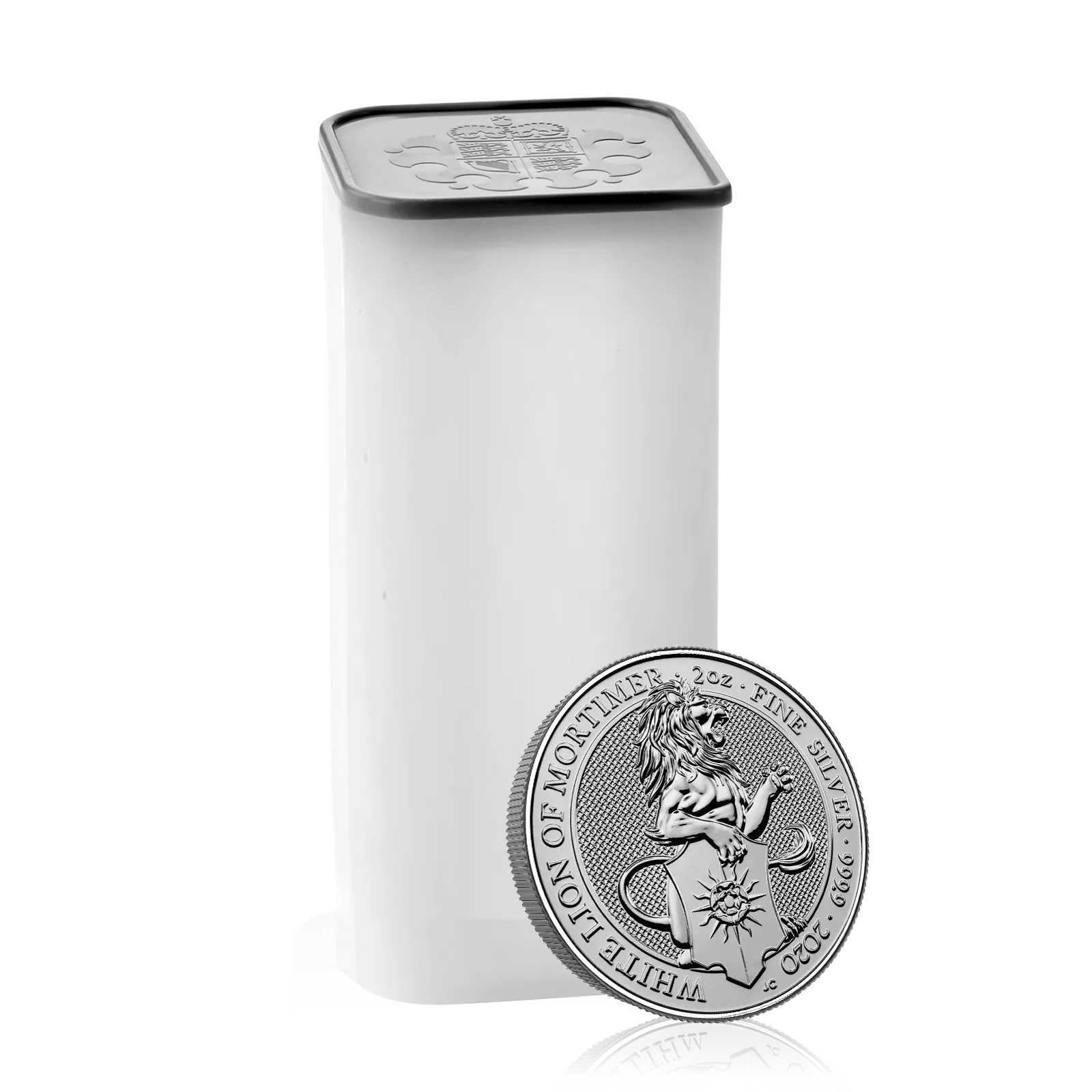 2oz Silver Queen's Beast Lion Of Mortimer (Tube of 10)