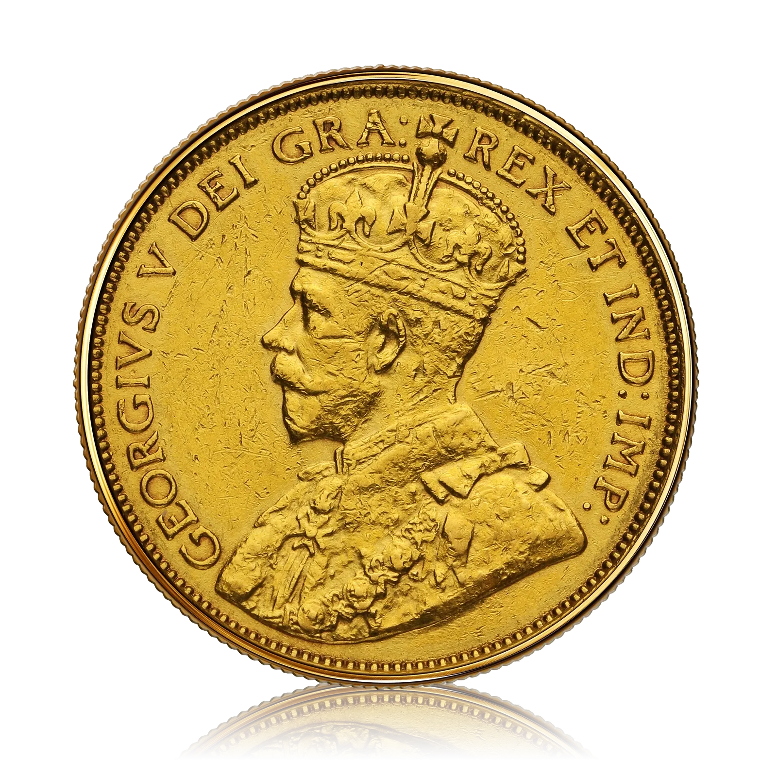 Double Gold Sovereign King George V Canada (1914)
