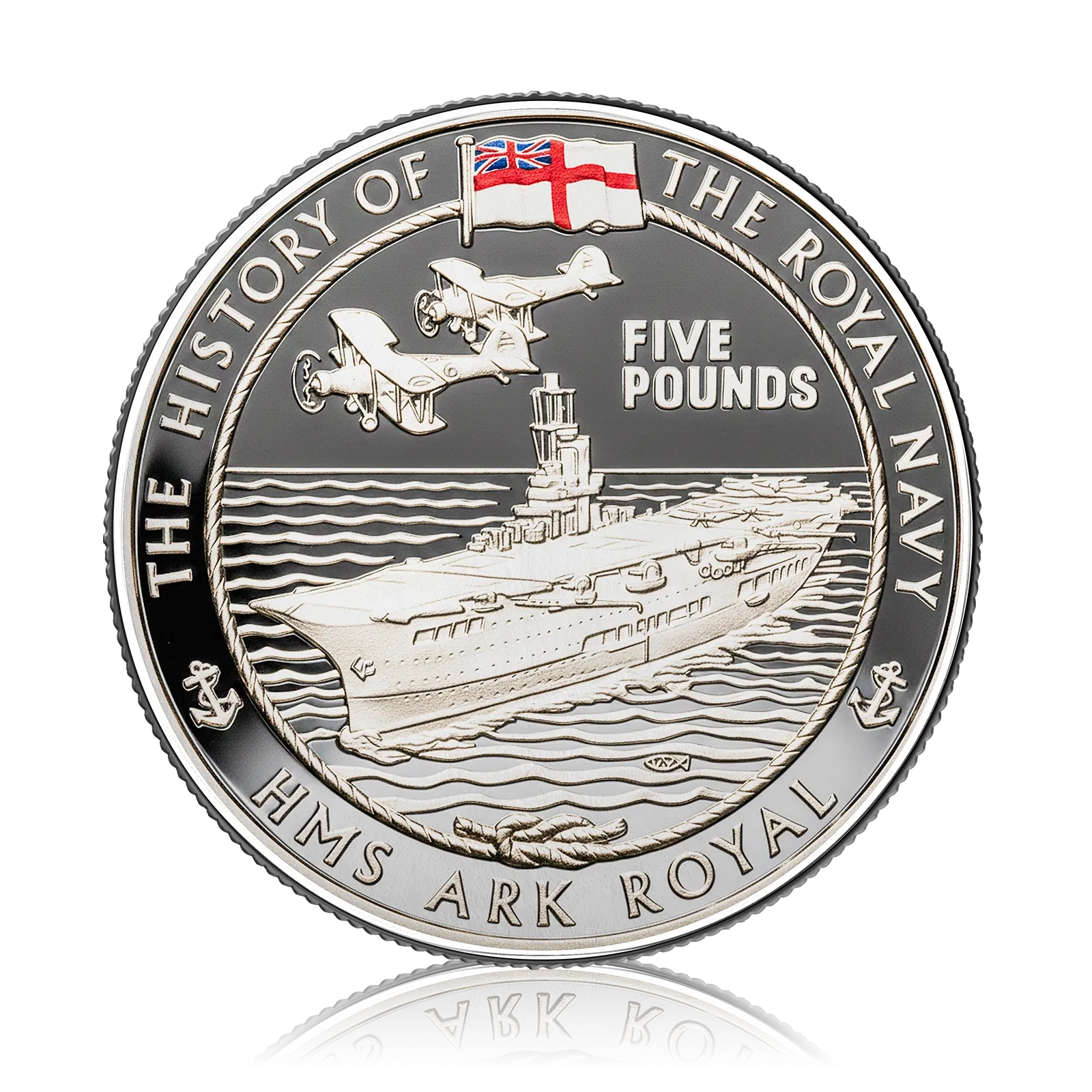 Royal Navy HMS Ark Royal £5 Coin (2005)