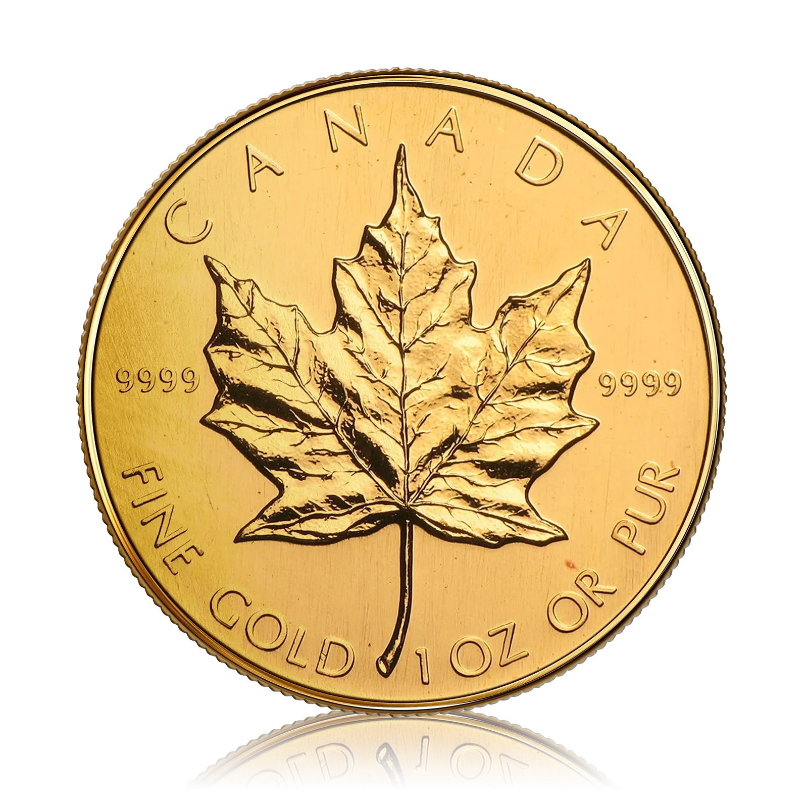 1 Oz Gold Canadian Maple Leaf (1988)