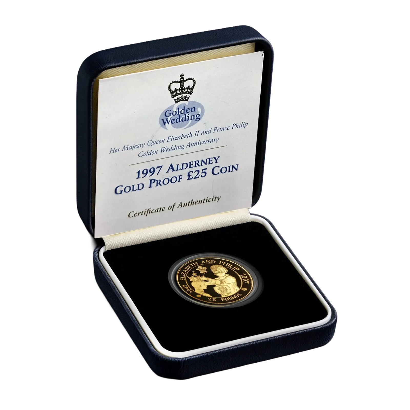 1997 Alderney Gold Proof £25 Coin (Box Set)