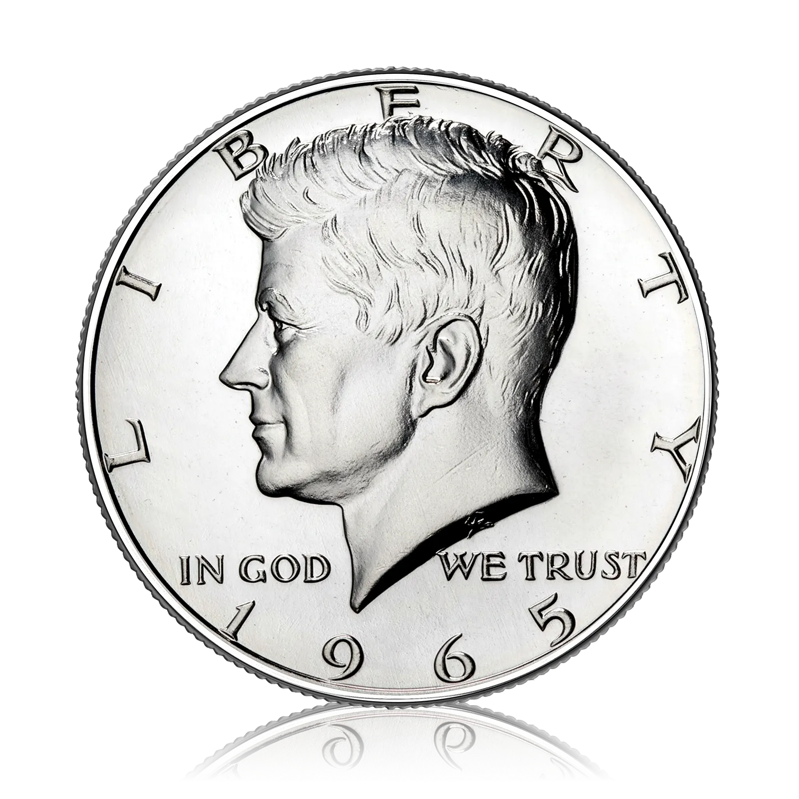 Kennedy US Half Dollar Silver Coin (1965)