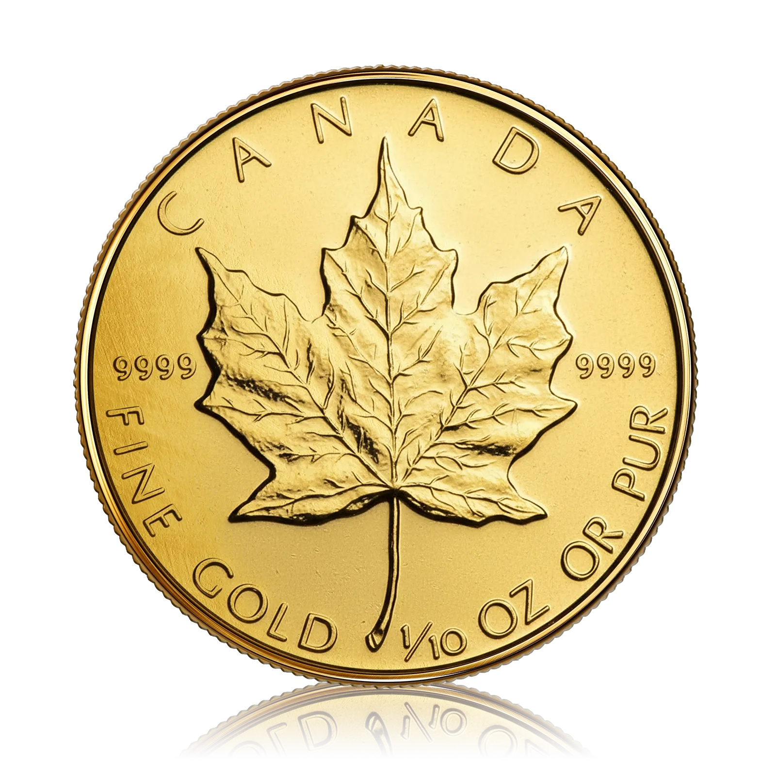1/10th Oz  Gold Canadian Maple Leaf (1987)