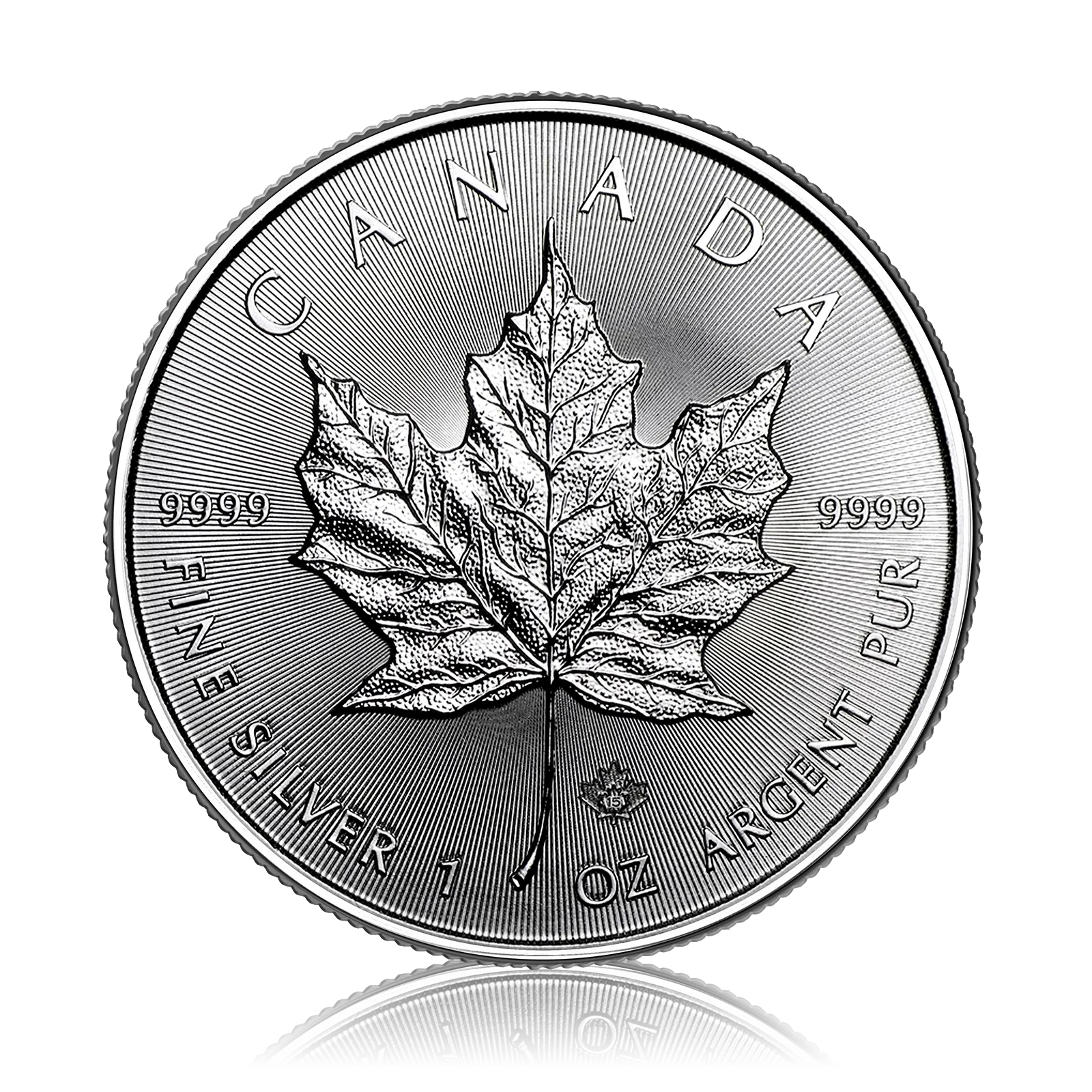 1 oz Silver Canadian Maple Leaf (2015)