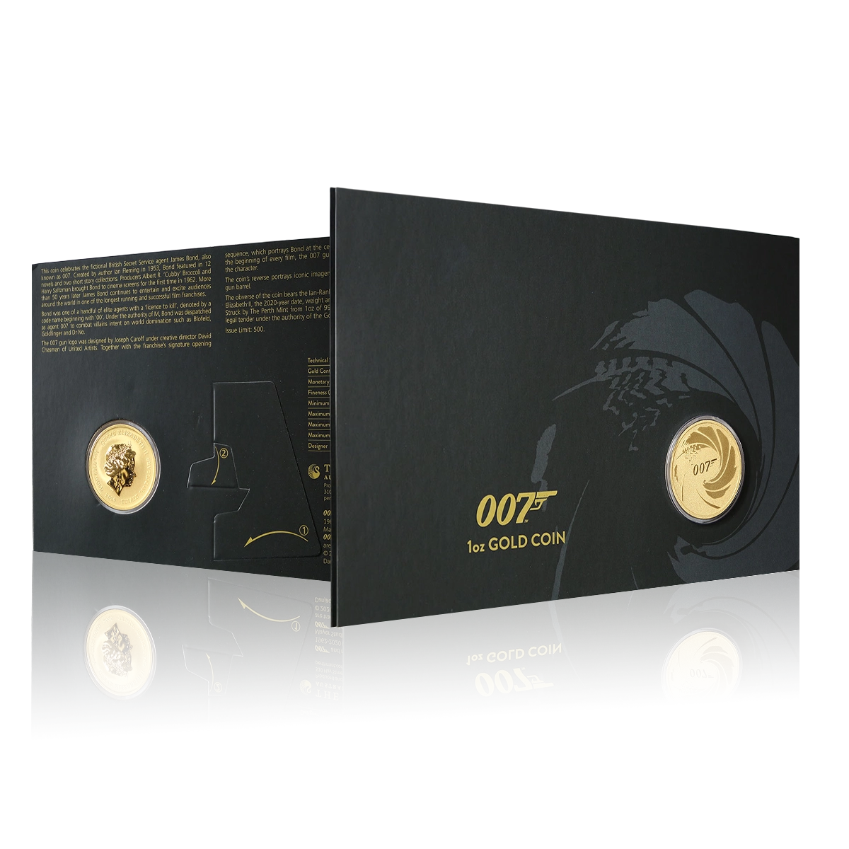 1oz Gold James Bond 007 Coin In Card (2020)