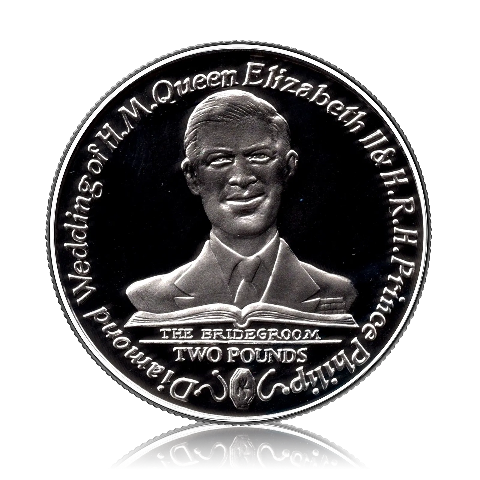 South Georgia & South Sandwich Islands 2007 Diamond Wedding Coin