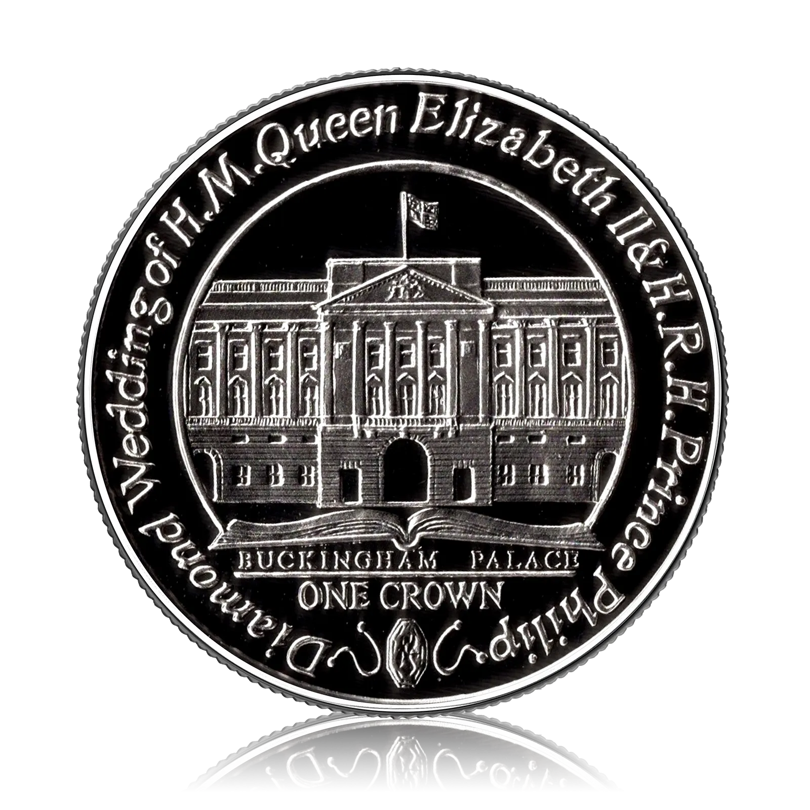 Silver Proof One Crown Falkland Islands  (2007)