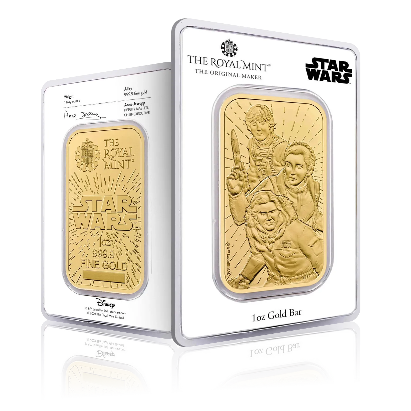 1oz Gold Royal Mint Star Wars Light Side (999.9)