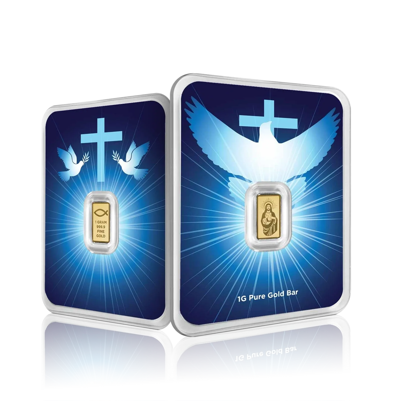 1g Gold Blessings of Jesus Christ Bar (999.9)