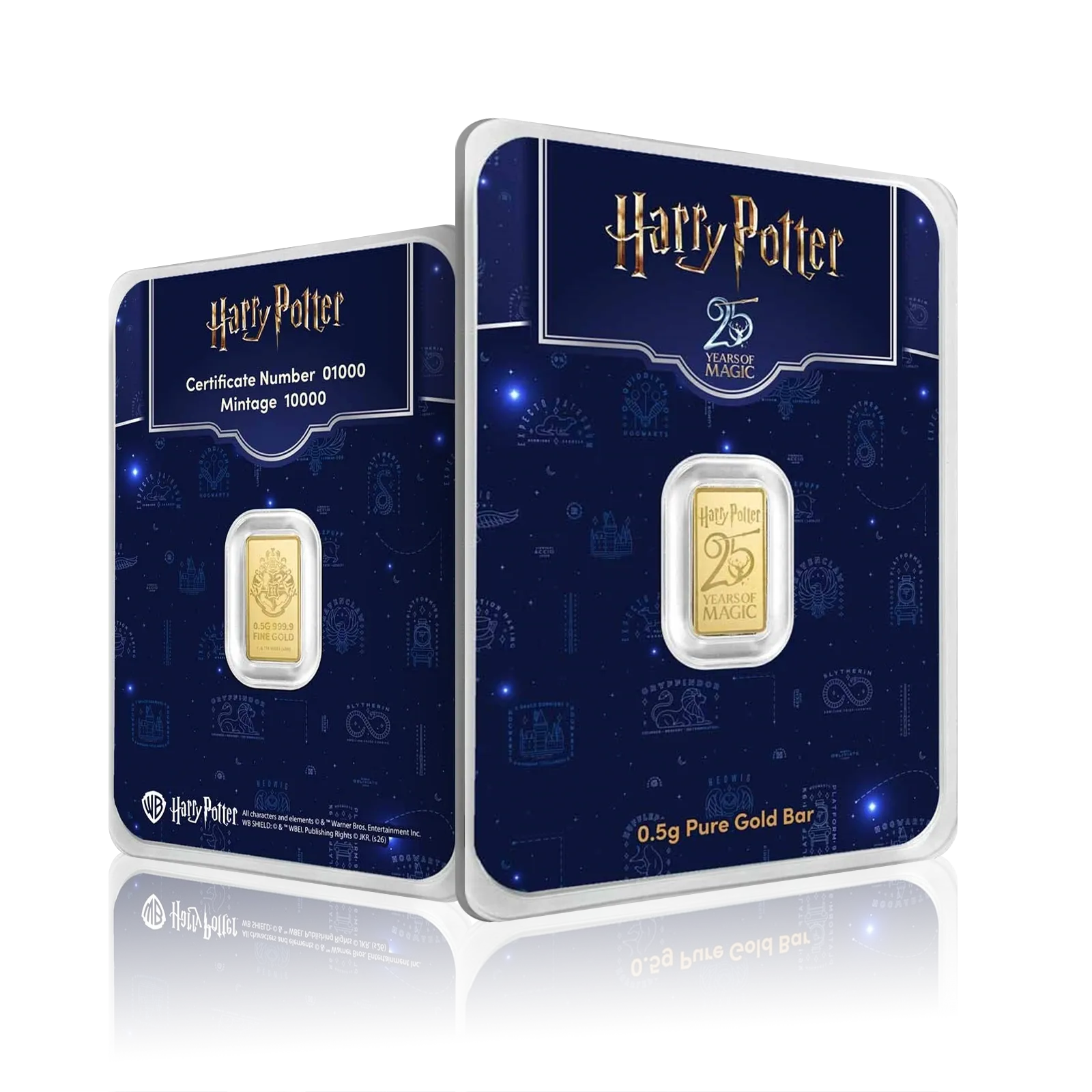1/2g Gold Harry Potter 25th Anniversary Bar (999.9)