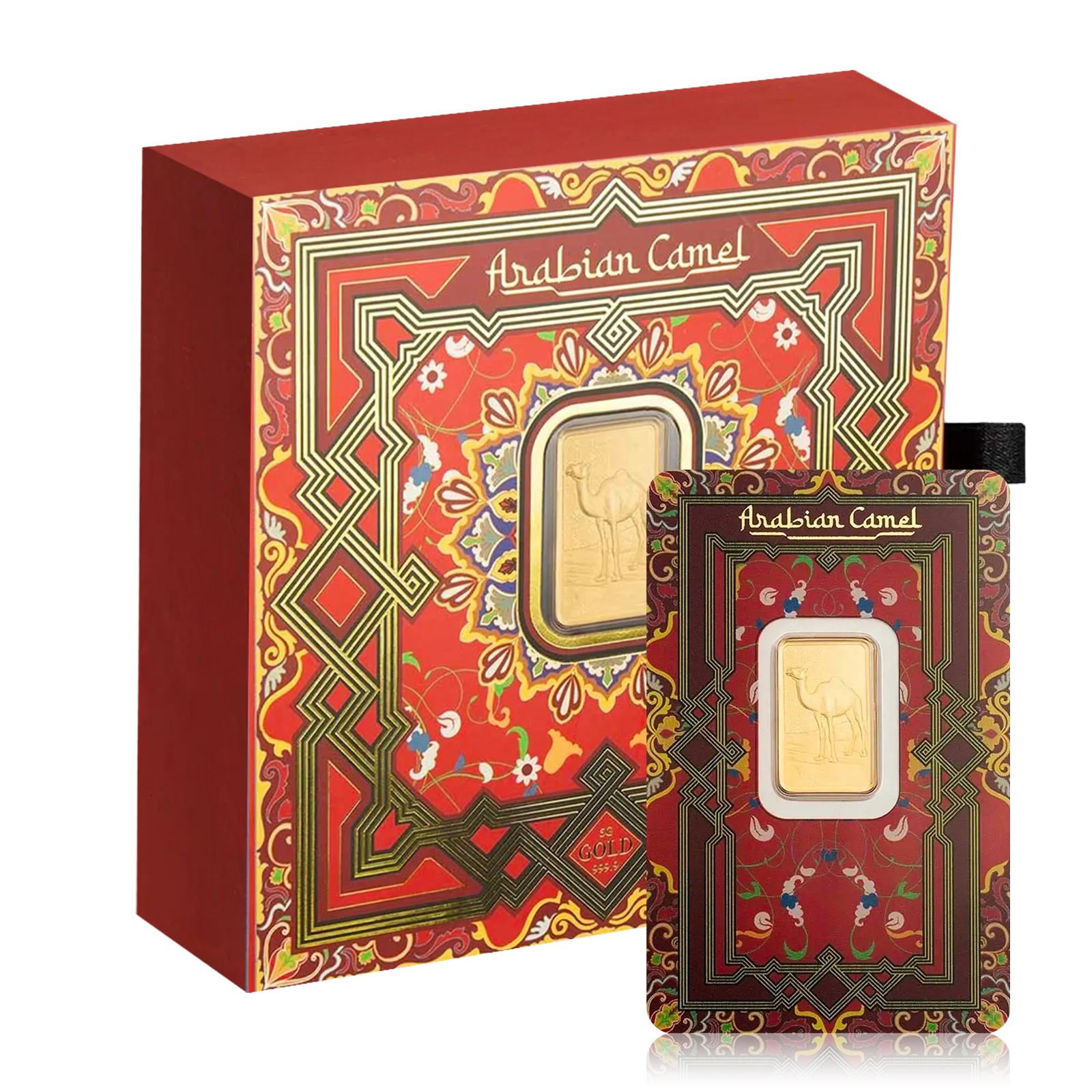 5g Gold PAMP Arabian Camel Bar (Box Set )