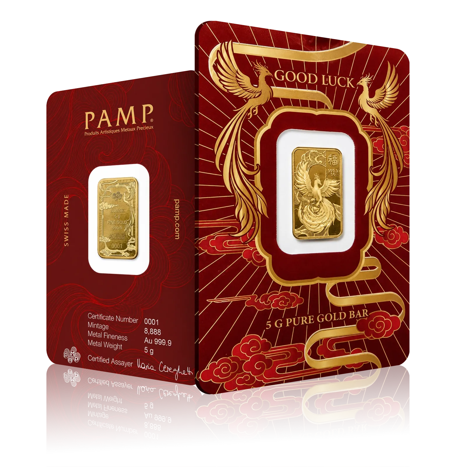 5g Gold PAMP Good Luck Phoenix Bar 2026